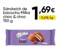 Cash FROIZ MILKA Sándwich de bizcocho choc & choc oferta