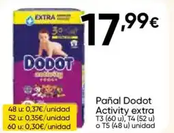 Cash FROIZ DODOT Pañal Activity extra oferta