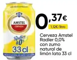 Cash FROIZ AMSTEL CervezaRadler 0,0% con zumo natural de limón limón lata oferta