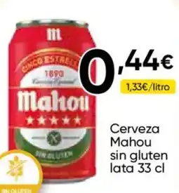 Cash FROIZ MAHOU Cerveza sin gluten lata oferta