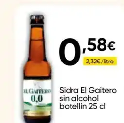 Cash FROIZ EL GAITERO Sidra sin alcohol botellin oferta