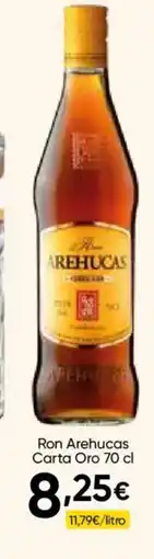 Cash FROIZ RON AREHUCAS Carta Oro oferta