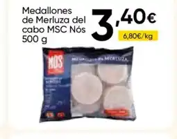 Cash FROIZ NÓS Medallones de Merluza del cabo MSC oferta