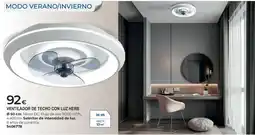 BigMat Ventilador de techo con luz herb oferta