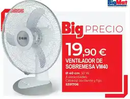 BigMat Ventilador de sobremesa vm40 oferta