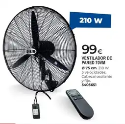 BigMat Ventilador de pared 70vm oferta