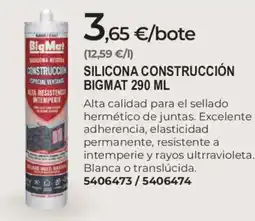 BigMat BIGMAT Silicona construcción oferta