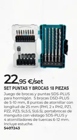 BigMat Set puntas y brocas 18 piezas oferta