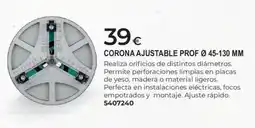 BigMat Corona ajustable prof ø 45-130 mm oferta