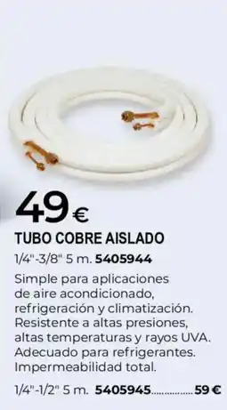 BigMat Tubo cobre aislado oferta