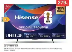 Milar HISENSE Led 43" 43a6s oferta