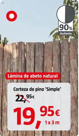 Bauhaus Corteza de pino 'Simple' oferta