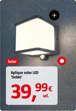 Bauhaus Aplique solar LED 'Doblo' oferta