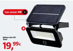 Bauhaus Aplique solar LED 'Bane' oferta