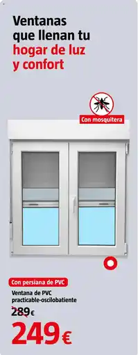 Bauhaus Ventana de PVC practicable-oscilobatiente oferta