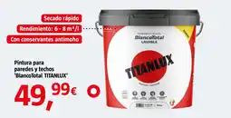 Bauhaus TITANLUX' Pintura para paredes y techos 'BlancoTotal oferta
