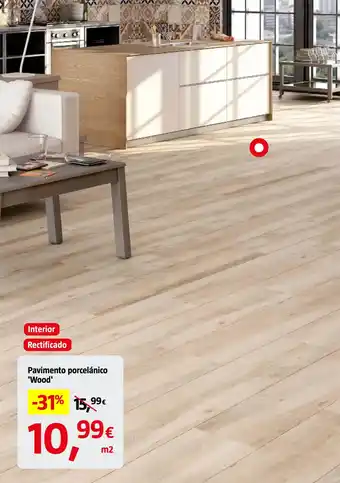Bauhaus Pavimento porcelánico 'Wood' oferta
