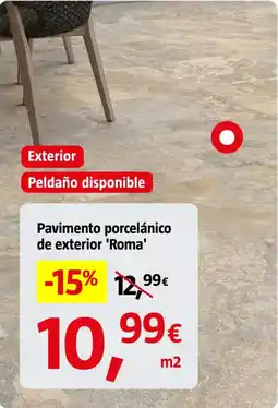 Bauhaus Pavimento porcelánico de exterior 'Roma' oferta