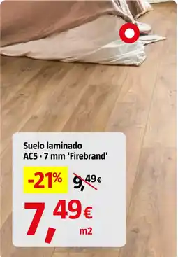 Bauhaus Suelo laminado AC5-7 mm 'Firebrand' oferta
