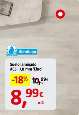 Bauhaus Suelo laminado AC5-7,8 mm 'Ebro' oferta