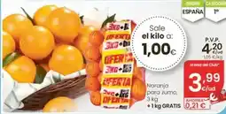 Eroski Naranja para zumo oferta