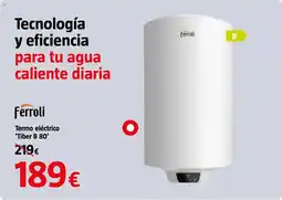 Bauhaus Termo eléctrico 'Tiber B 80' oferta