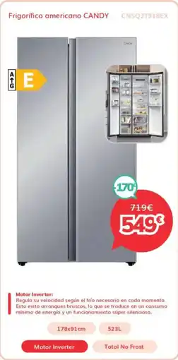 Mi electro CANDY Frigorífico americano oferta