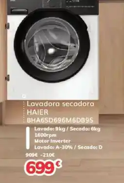 Mi electro HAIER Lavadora secadora BHA6SD696M6DB9S oferta