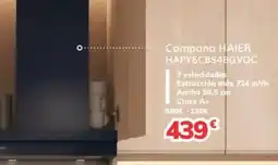 Mi electro HAIER Campana HAPY6CBS4BGVOC oferta