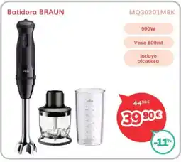 Mi electro BRAUN Batidora MQ30201MBK oferta