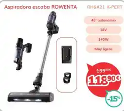 Mi electro ROWENTA Aspiradora escoba RH6A21 X-PERT oferta