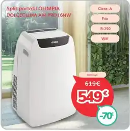 Mi electro OLIMPIA Split portátil dolceclima air pro16nw oferta