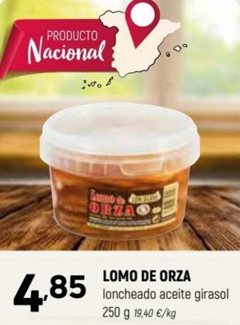 Coviran Lomo de Orza Loncheado Aceite Girasol 250 g oferta