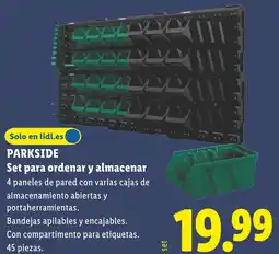 Lidl PARKSIDE Set para ordenar y almacenar oferta