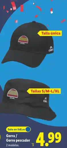 Lidl Gorra / Gorro pescador oferta