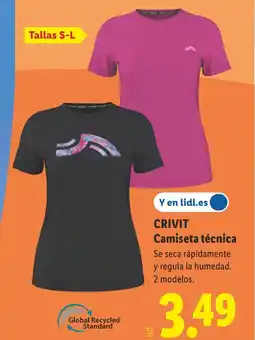 Lidl CRIVIT Camiseta técnica oferta