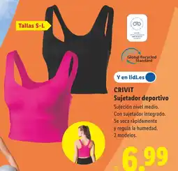 Lidl CRIVIT Sujetador deportivo oferta