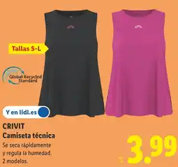 Lidl CRIVIT Camiseta técnica oferta