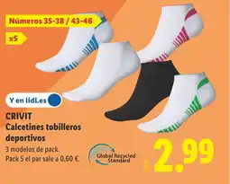 Lidl CRIVIT Calcetines tobilleros deportivos oferta