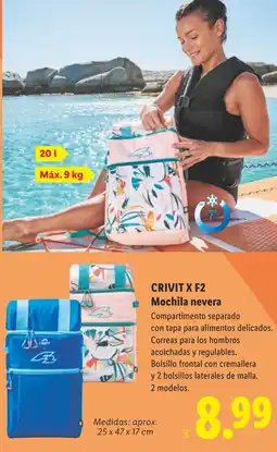 Lidl CRIVIT X F2 Mochila nevera oferta