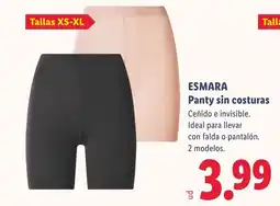 Lidl ESMARA Panty sin costuras oferta