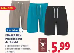 Lidl ESMARA MEN Pantalón corto de chándal oferta