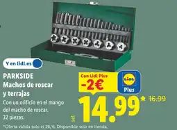 Lidl PARKSIDE Machos de roscar y terrajas oferta