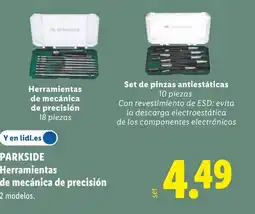 Lidl PARKSIDE Herramientas de mecánica de precisión oferta