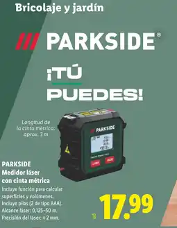 Lidl PARKSIDE Medidor láser con cinta métrica oferta