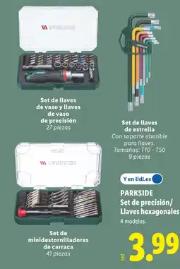 Lidl PARKSIDE Set de precisión/ Llaves hexagonales oferta