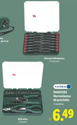Lidl PARKSIDE Herramientas de precisión oferta