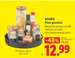 Lidl WENKO Plato giratorio oferta