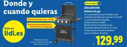 Lidl GRILLMEISTER Barbacoa de gas oferta