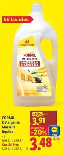 Lidl FORMIL Detergente Marsella oferta